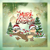 Calcomanías Para Cristales de navidad con ardillas ウィンドウサイン (シート3)