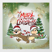 Calcomanías Para Cristales de navidad con ardillas ウィンドウサイン (シート)