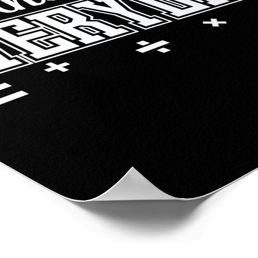 Calculate Kindness Into Everyday Mathematik ポスター (角)