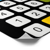 Calculator 67 Six Seven Funny Math Meme ポスター (角)