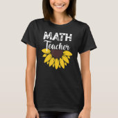 Calculus Joke Algebra Teacher Math Sunflower Math  Tシャツ (正面)