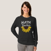 Calculus Joke Algebra Teacher Math Sunflower Math  Tシャツ (正面フル)