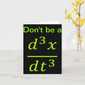 Calculus Physics Joke  カード (黄色い花)