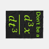 Calculus Physics Joke  フリースブランケット (正面(横))