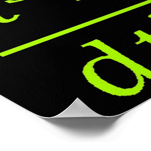 Calculus Physics Joke ポスター (角)