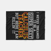 Calculus Teacher Funny Math Professor  フリースブランケット (正面(横))