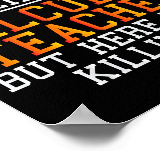 Calculus Teacher Funny Math Professor  ポスター (角)