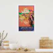 Calcutta India Vintage Travel Poster ポスター (キッチン)