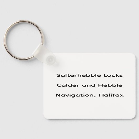 Calder and Hebble Navigation: Salterhebble Locks キーホルダー (裏面)