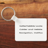 Calder and Hebble Navigation: Salterhebble Locks キーホルダー (裏面)