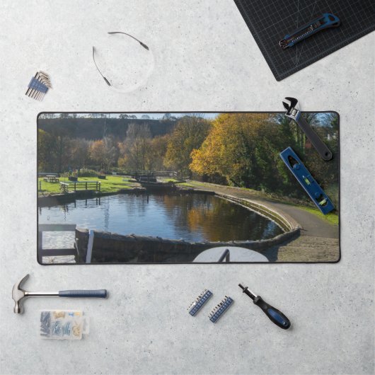 Calder and Hebble Navigation: Salterhebble Locks デスクマット (ワークステーション)