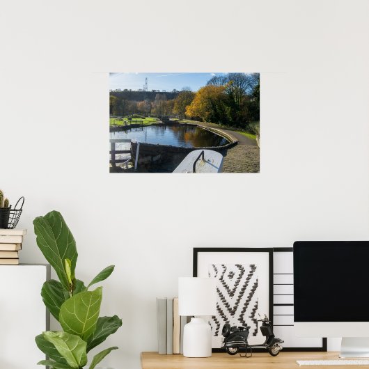 Calder and Hebble Navigation: Salterhebble Locks ポスター (ホームオフィス)