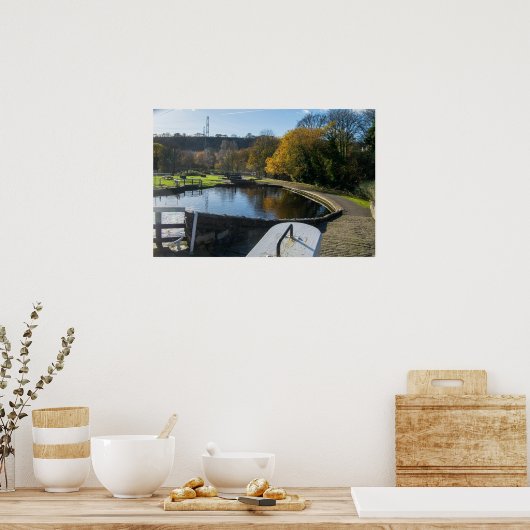 Calder and Hebble Navigation: Salterhebble Locks ポスター (キッチン)