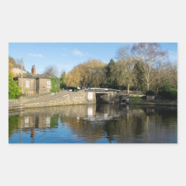 Calder and Hebble Navigation: Salterhebble Locks 長方形シール