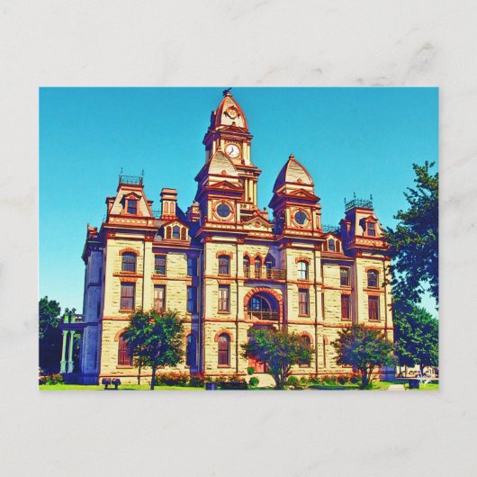 Caldwell County Courthouse, Lockhart, TX. ポストカード (正面)
