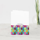 Caleの写真のクリスマス色の花カードを挿入して下さい シーズンカード (裏面)