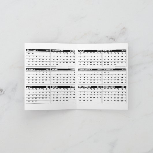 Caleの写真のクリスマス色の花カードを挿入して下さい シーズンカード (内部)