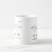Caleペプチド名mug コーヒーマグカップ (中央)