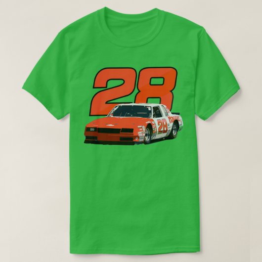 Cale Yarborough 28モンテカルロレースカー Tシャツ (デザイン正面)