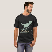 Caleb恐竜Tレックス名 Tシャツ (正面フル)