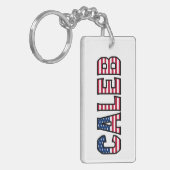 Caleb Name Vorname USA Flagge Anhänger Schlüssel キーホルダー (正面左)