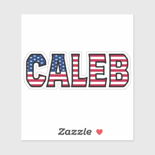 Caleb Name Vorname USA Sticker Stickerset シール (シート)