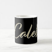 Caleb Name whitegold Tasse Teetasse Kaffeetasse コーヒーマグカップ (中央)