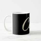 Caleb Name whitegold Tasse Teetasse Kaffeetasse コーヒーマグカップ (左)