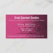 Calechéの渦巻のスタイリッシュな名刺のテンプレート 名刺 (裏面)