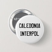 Caledonia国際刑事警察機構ボタン 缶バッジ (正面&裏面)