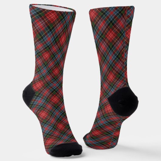 Caledonia Modern Original Scottish Tartan ソックス (傾斜あり)
