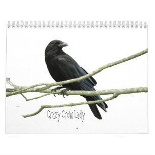 Calendar熱狂するなカラスの女性 カレンダー