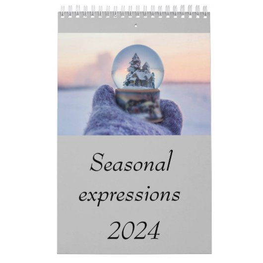 Calendar2024季節式 カレンダー (カバー)