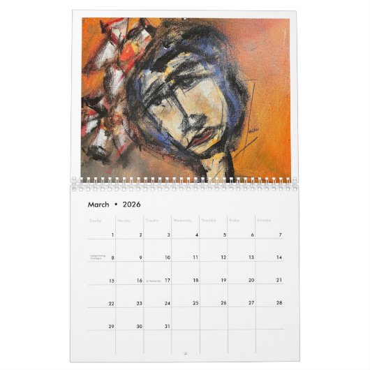 Calendar カレンダー (3月 2026)