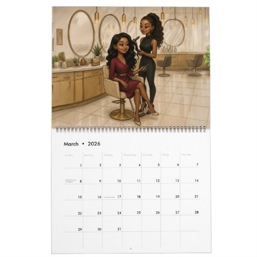 Calendar カレンダー (3月 2026)