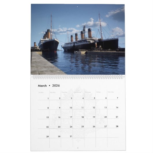 Calendar カレンダー (3月 2026)