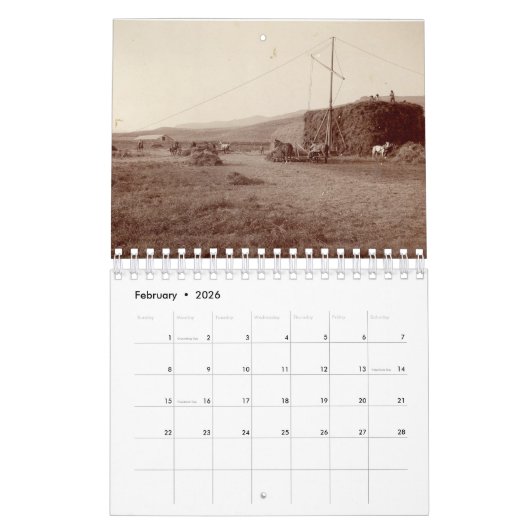 Calendar カレンダー (2月 2026)