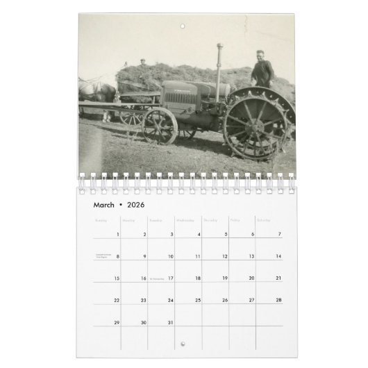 Calendar カレンダー (3月 2026)