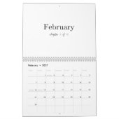 Calendar カレンダー (2月 2027)