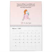 Calendar カレンダー (2月 2027)