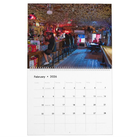 Calendar カレンダー (2月 2026)