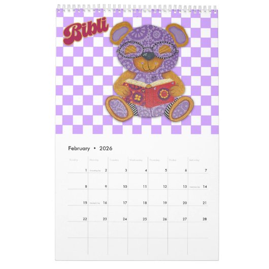 Calendar カレンダー (2月 2026)