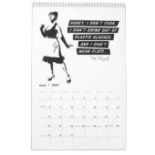 Calendar 2018  - your most fabulous year yet! カレンダー (3月 2027)