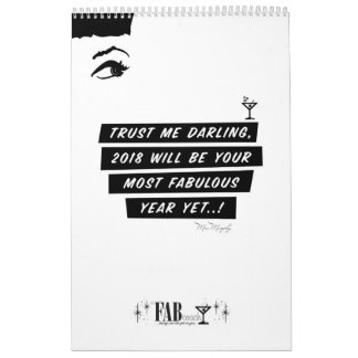 Calendar 2018 - your most fabulous year yet! カレンダー
