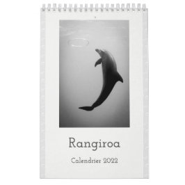 Calendar 2022 RANGIROA BW カレンダー