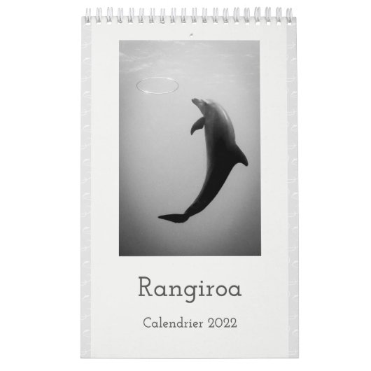 Calendar 2022 RANGIROA BW カレンダー (カバー)