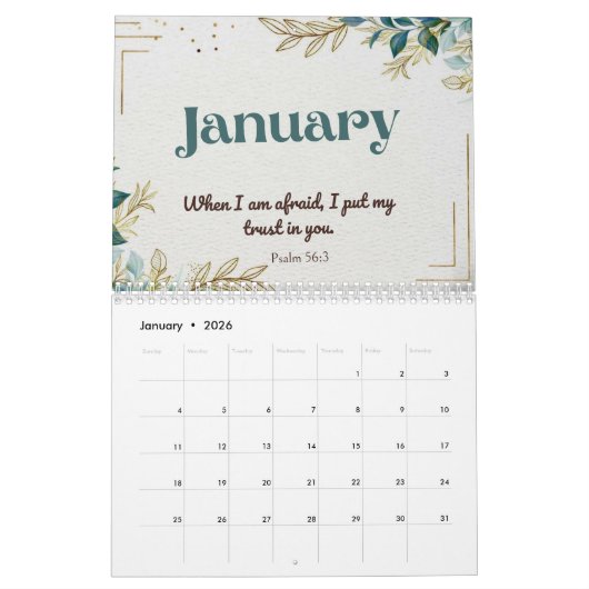 Calendar 2024 カレンダー (1月 2026)