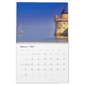 Calendar 2024 Mont Saint-Michel カレンダー (2月 2027)