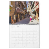 Calendar 2024 Mont Saint-Michel カレンダー (1月 2027)