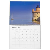 Calendar 2024 Mont Saint-Michel カレンダー (2月 2026)